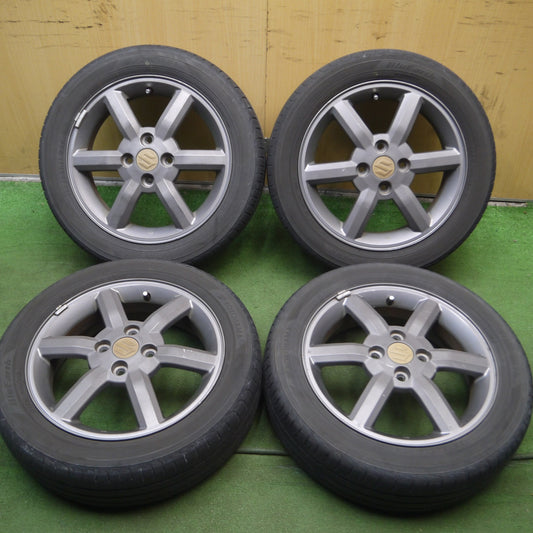 *送料無料* 4本価格★スズキ Kei ワークス 純正 165/60R15 ヨコハマ ブルーアース 15インチ PCD100/4H★4061005Hノ