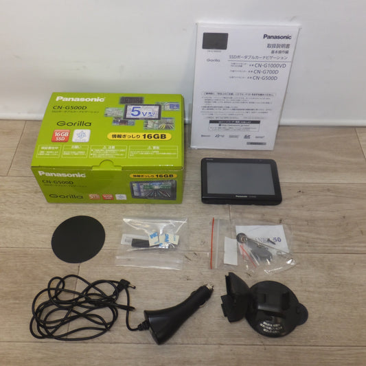 [送料無料] キレイ★パナソニック Panasonic SSDポータブルカーナビゲーション ゴリラ Gorilla CN-G500D(93★