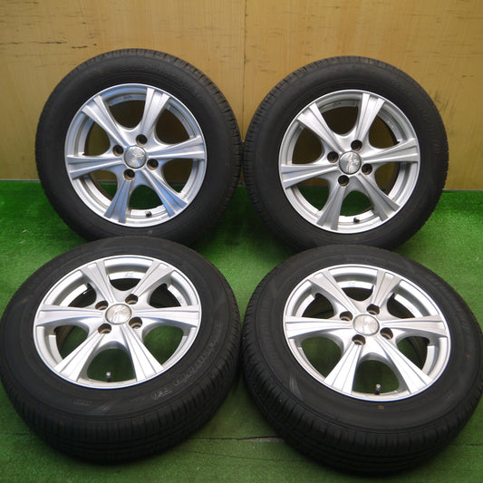 [送料無料] バリ溝！23年！9.5分★175/65R14 グッドイヤー EfficientGrip ECO hybrid Fang ファング 14インチ PCD100/4H★5020403Hノ