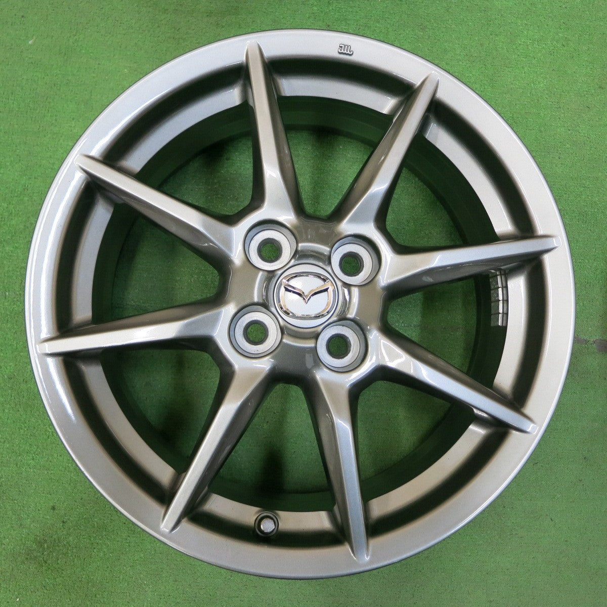 *送料無料* キレイ★マツダ ND5RC ロードスター 純正 ホイール 16インチ 16×6.5J PCD100/4H★4050202イホ