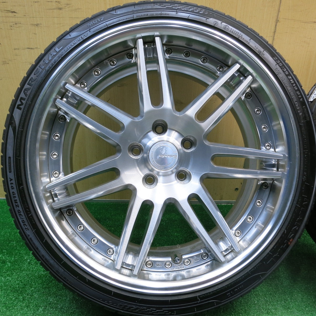 未使用★WORK GNOSIS GR2 235/35R19 マーシャル MU12 ワーク グノーシス 19インチ PCD114.3/5H★5102501HAノ