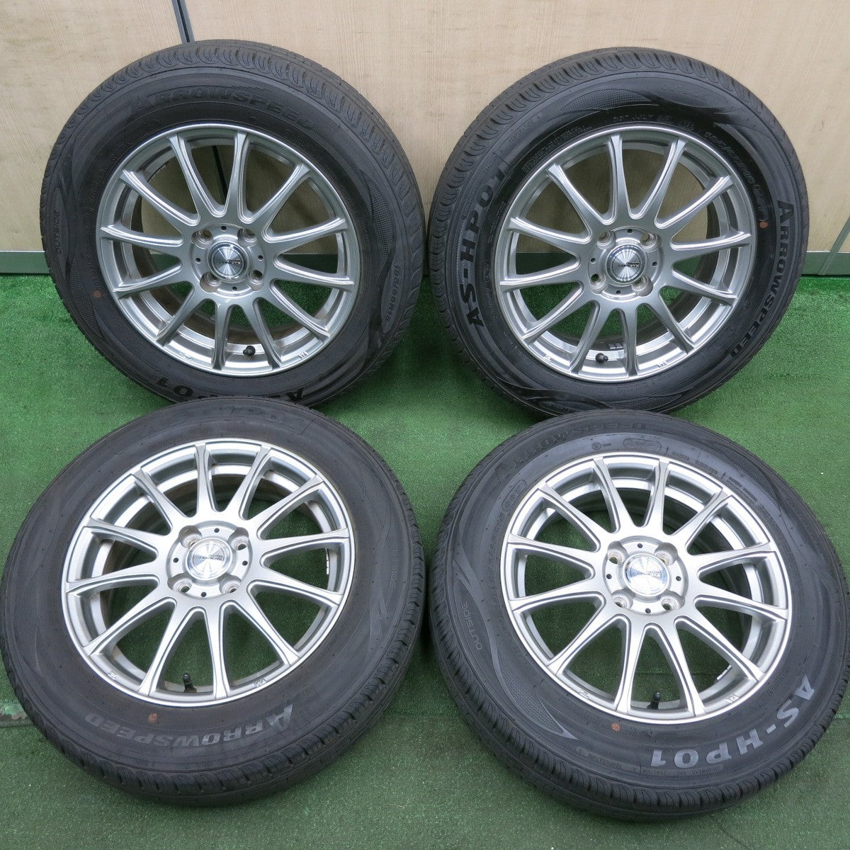 *送料無料* バリ溝！22年！9.5分★185/65R15 ARROWSPEED AS-HP01 ravrion LUMIERE ラブリオン 15インチ PCD100/4H★4060302HAノ