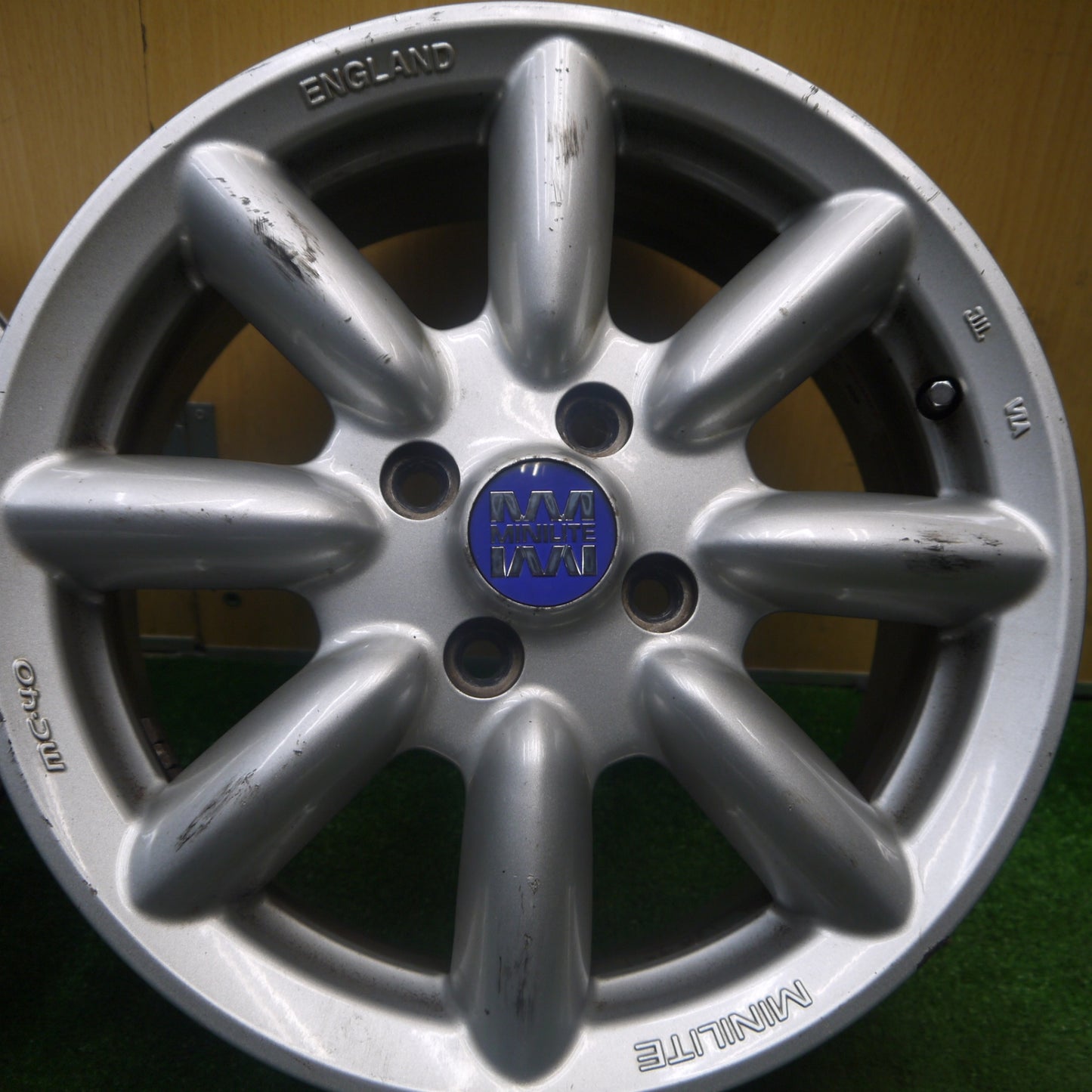 4本価格★MINILITE MC-40 ミニライト 15インチ ホイール 15×6J MC40 PCD100/4H★6010908Hホ