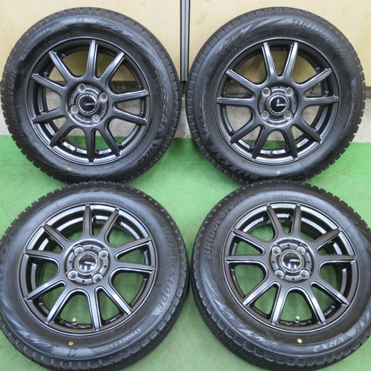キレイ！22年★スタッドレス 155/65R14 ブリヂストン ブリザック VRX2 EMBELY 社外 アルミ 14インチ PCD100/4H★6021801TTス