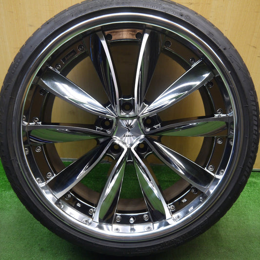 バリ溝！キレイ！8.5分！1本★Kranze CHRISHNA 255/30R20 ブリヂストン ポテンザ S001 クレンツェ クリシュナ 20インチ PCD114.3/5H★5061006Hノ