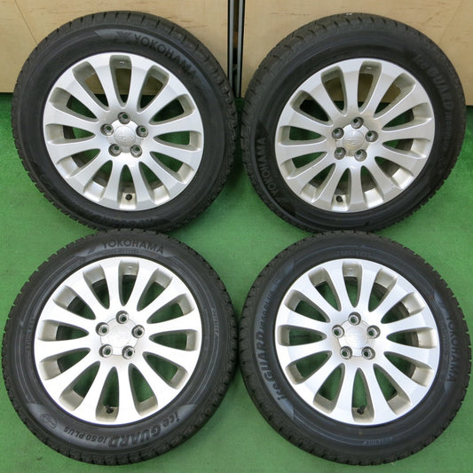 *送料無料* バリ溝！9.5分★スバル エクシーガ 純正 205/55R16 スタッドレス ヨコハマ アイスガード iG50 プラス 16インチ PCD100/5H★4052101イス