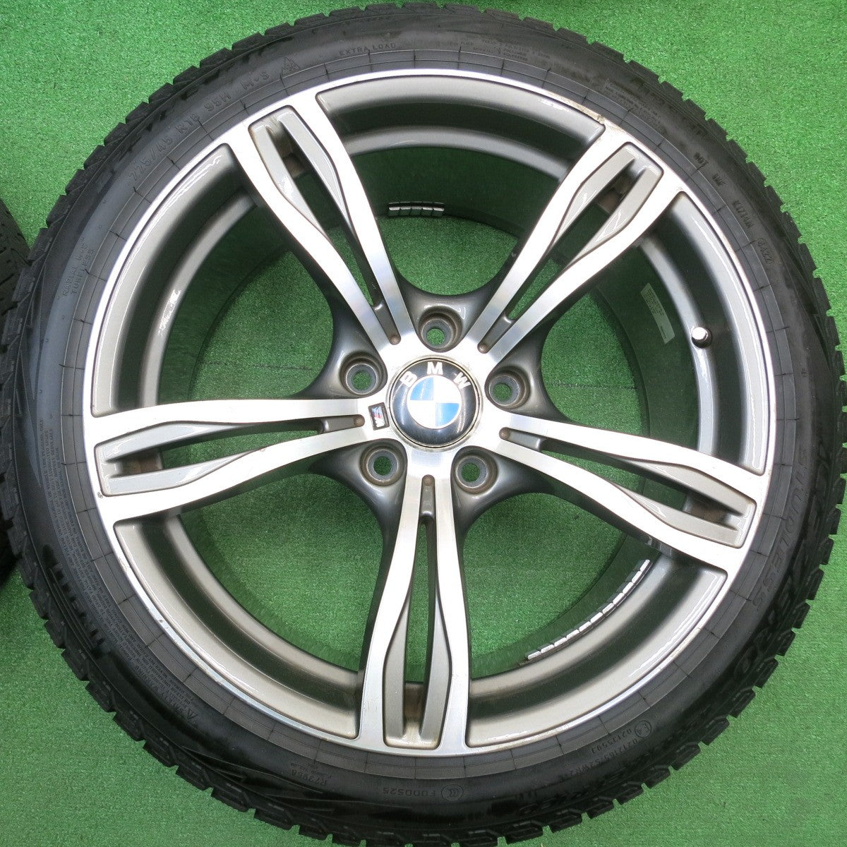 バリ溝！22年！9分★BMW Mスポーツ タイプ 225/45R18 255/40R18 スタッドレス ピレリ アイスゼロ アシンメトリコ 社外 アルミ 18インチ PCD120/5H★5111312HAス