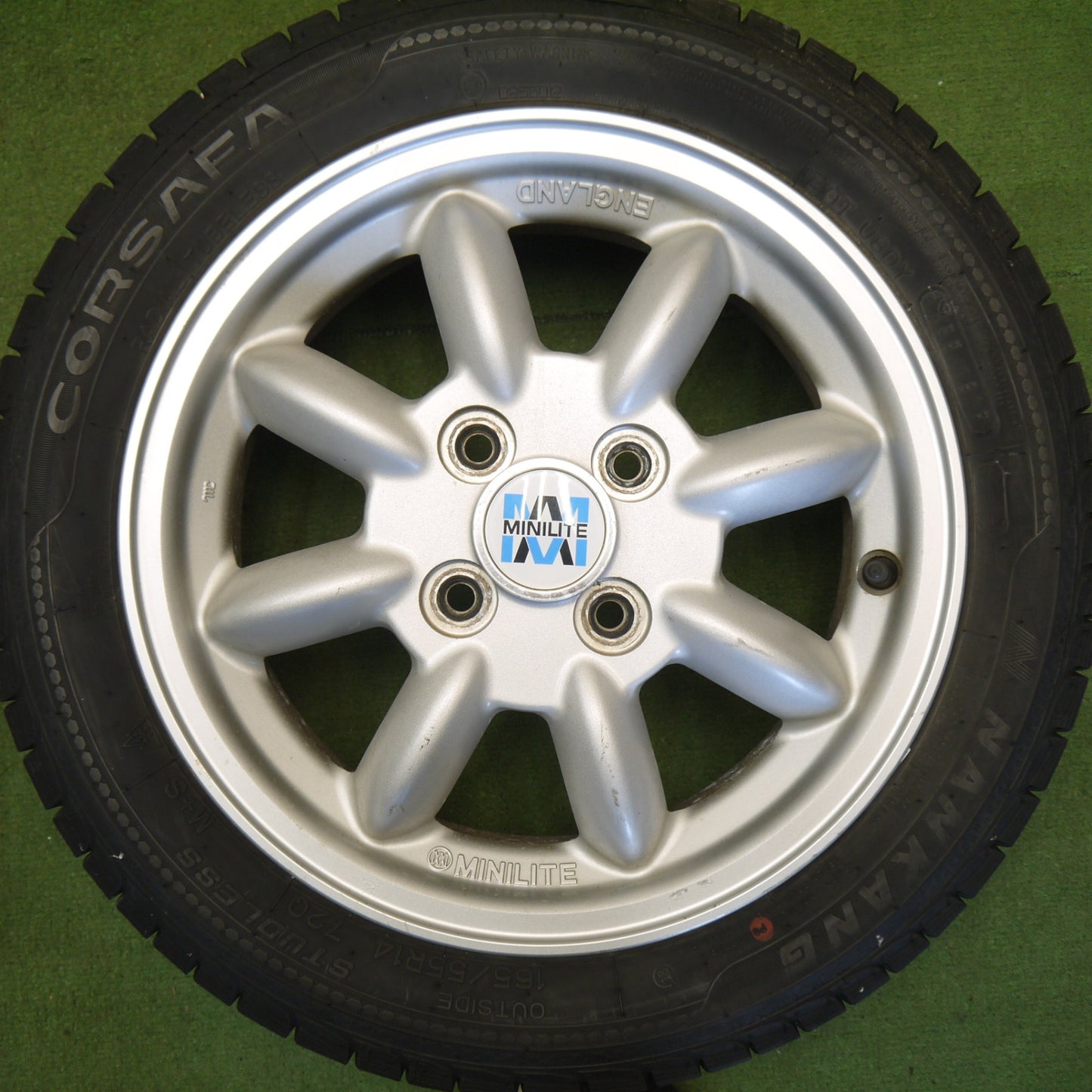 4本価格★ダイハツ ミラジーノ 純正 MINILITE 165/55R14 スタッドレス ナンカン CORSAFA ミニライト 14インチ PCD100/4H★6052202Hス