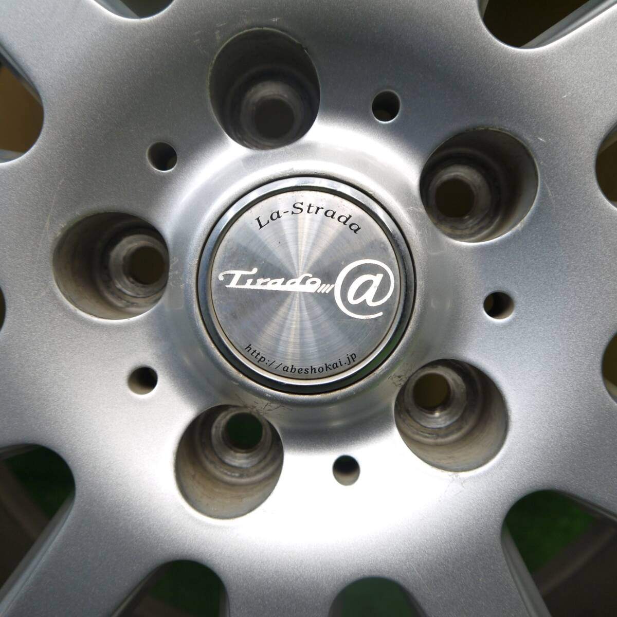 バリ溝！21年！キレイ！9.5分★スタッドレス 225/65R17 ダンロップ ウインターマックス SJ8+ La-Strada Tirado@ 阿部商会 17インチ PCD114.3/5H★5040704Hス