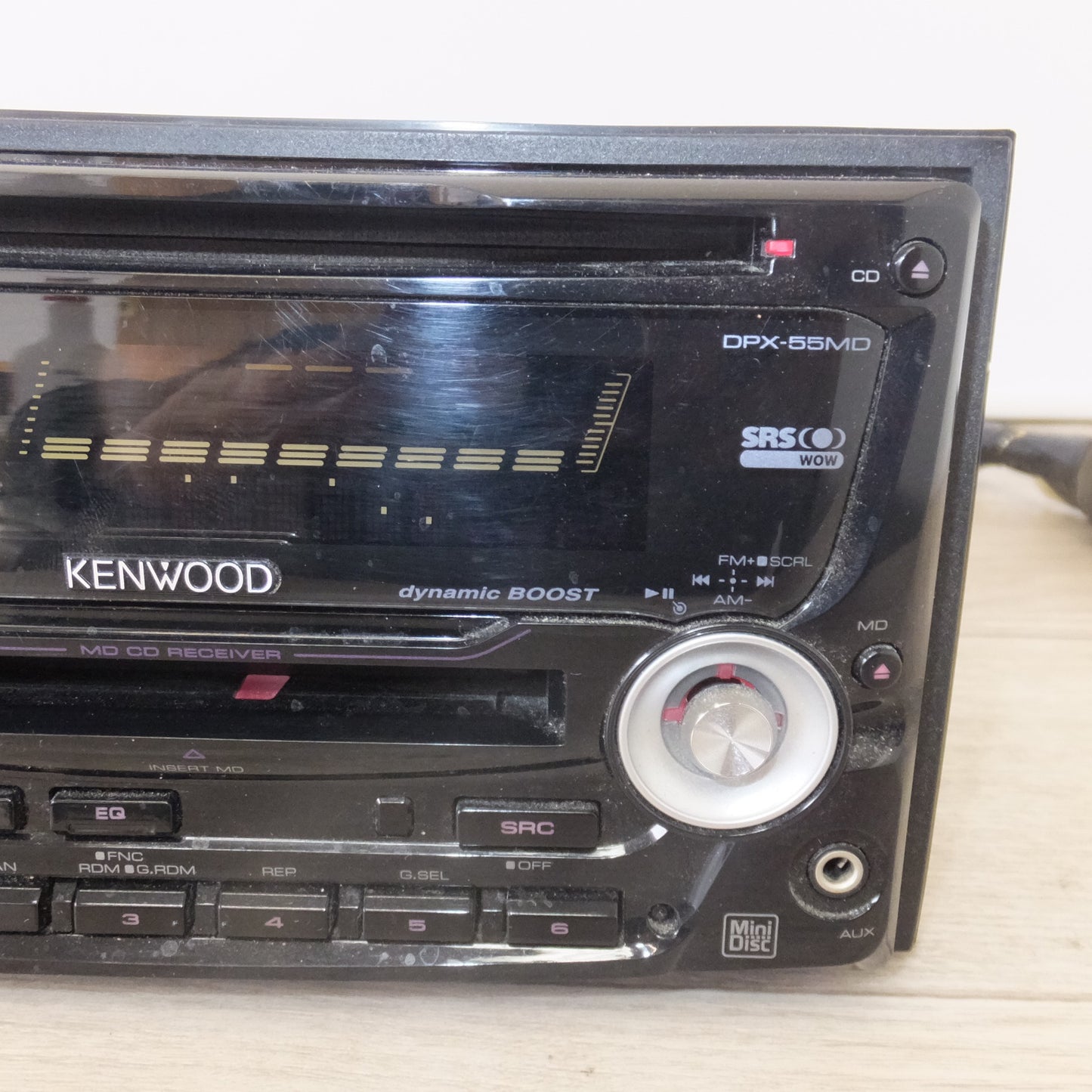 [送料無料] ★ケンウッド KENWOOD カーオーディオ 2DIN コンポ CD MD RECEIVER DPX-55MD[78]★