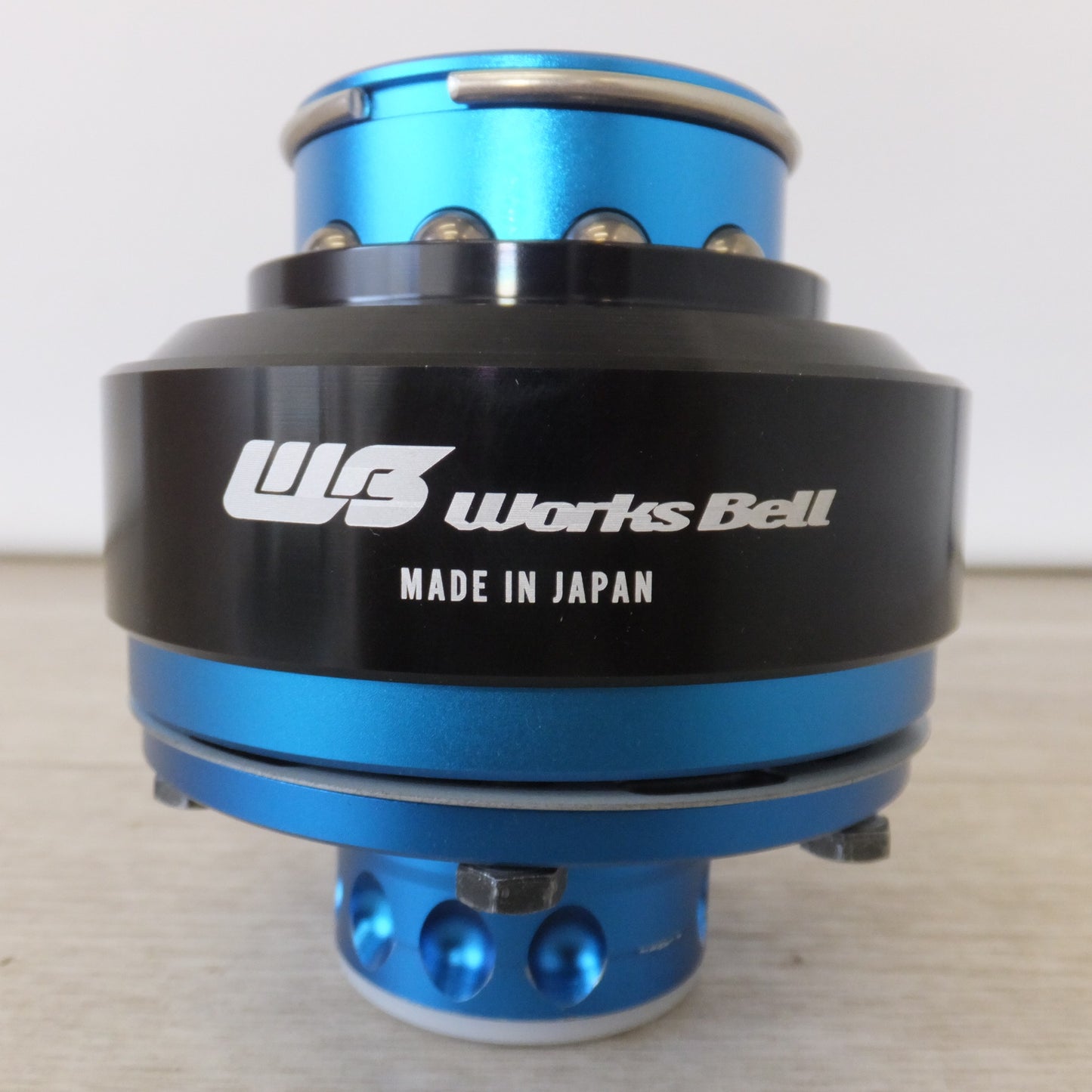 [送料無料] 美品★Greddy ワークスベル Works Bell ステアリング脱着システム RAPFIXII ブルー×ブラック 汎用品★