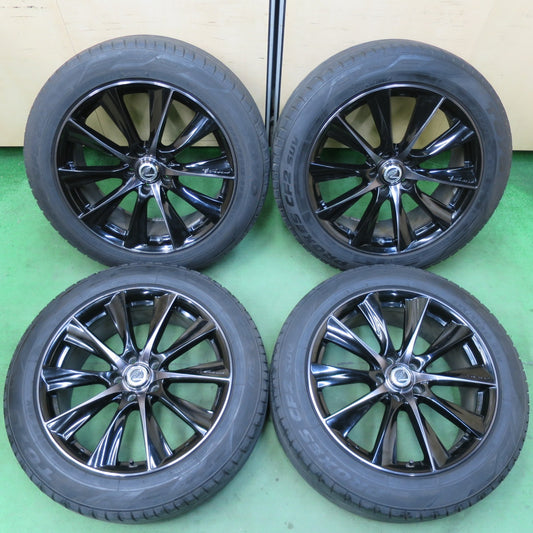 バリ溝！キレイ！9分★RAYS VERSUS BLACKLABEL Epyon 225/55R19 トーヨー プロクセス CF2 SUV レイズ ベルサス ブラックレーベル エピオン 19インチ PCD114.3/5H★5041201イノ