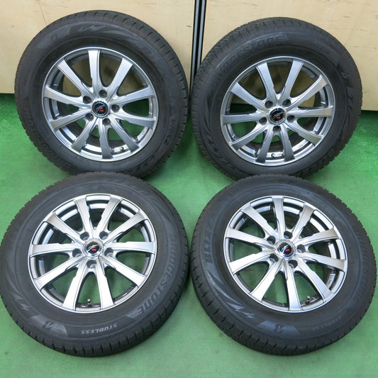 [送料無料] バリ溝！21年！キレイ！9.5分★スタッドレス 215/60R16 ブリヂストン ブリザック VRX2 Fang ファング 16インチ PCD114.3/5H★4102505SYス