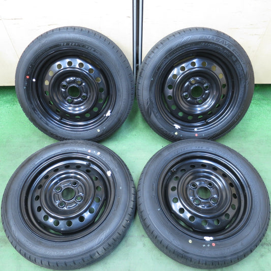 新車外し！25年★ダイハツ ミライース 純正 スチール 155/65R14 ダンロップ エナセーブ EC300+ 14インチ PCD100/4H★5042903AKノ