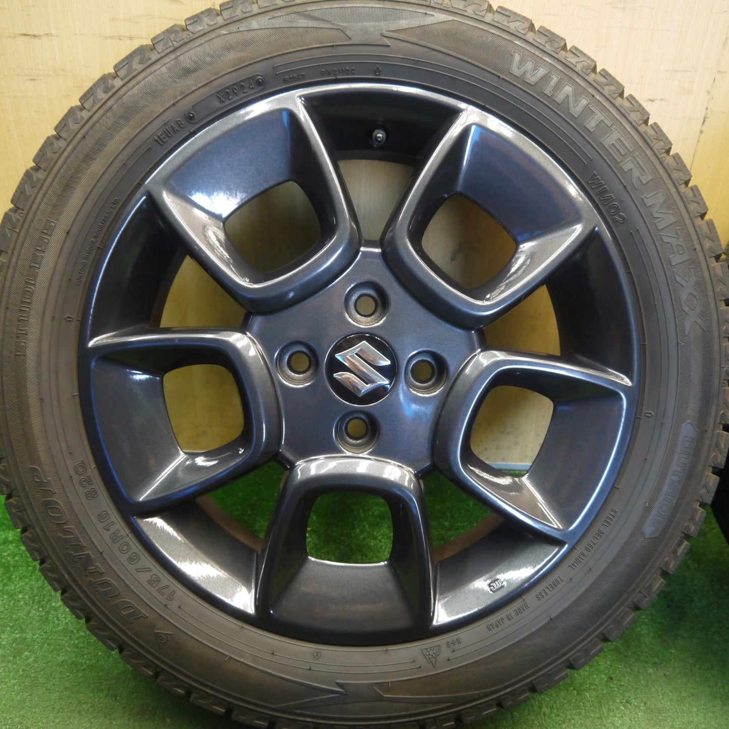 テスト出品◎テスト出品　プリウス 等 195/65R15 スタッドレス ブリヂストン ブリザック VRX3 JP-STYLE MONZA PCD100/5H◎55555555555