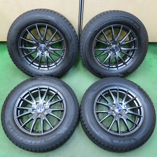バリ溝！23年！キレイ！9.5分★スタッドレス 225/65R17 トーヨー ウインター トランパス TX VELVA SPORTZ ヴェルヴァ 17インチ PCD114.3/5H★5082101イス