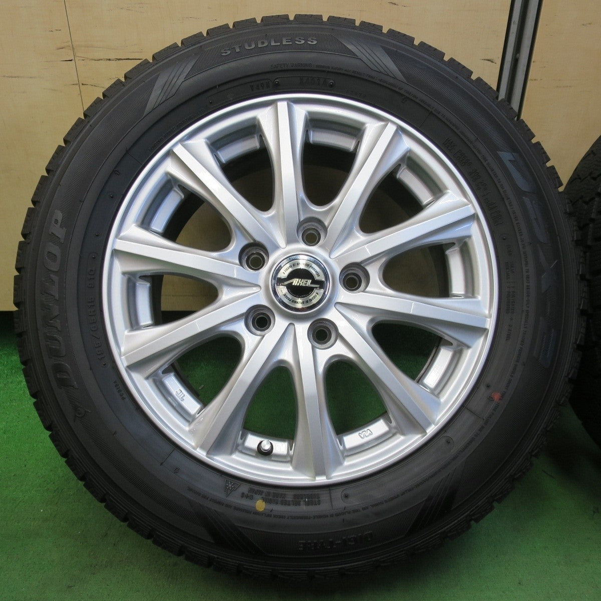 4本価格★スタッドレス 195/65R15 ダンロップ DSX-2 AXEL アクセル 15インチ PCD114.3/5H★5051305イス