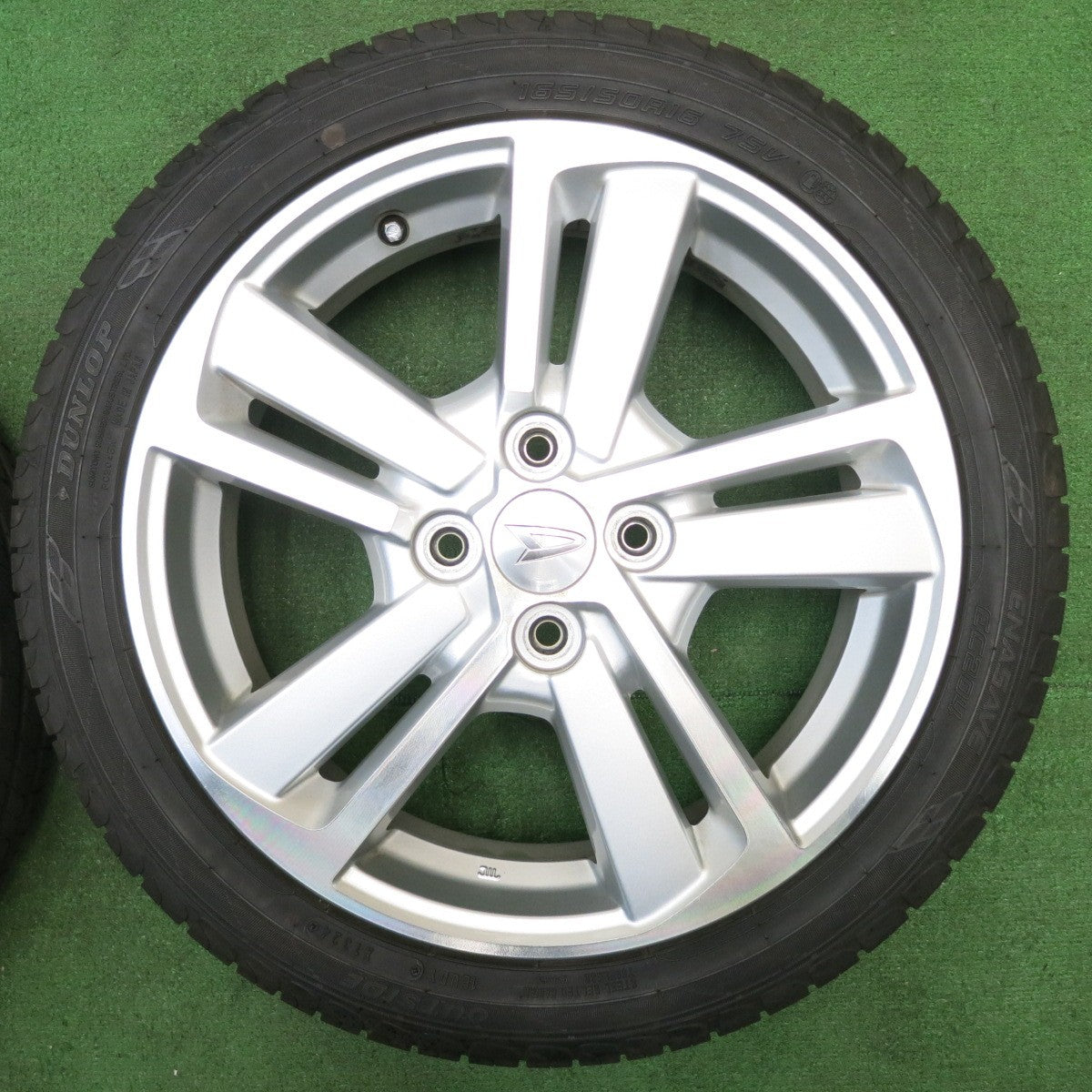 タイヤほぼ未使用！24年★ダイハツ LA400K コペン 純正 165/50R16 ダンロップ エナセーブ EC204 16インチ PCD100/4H★5042502NJノ