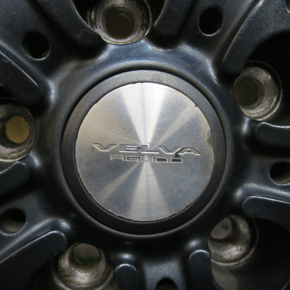 バリ溝！22年！ほぼ10分★スタッドレス 195/65R15 ダンロップ ウインターマックス WM02 VELVA AGUDO ヴェルヴァ アグード 15インチ PCD114.3/5H★6012901イス