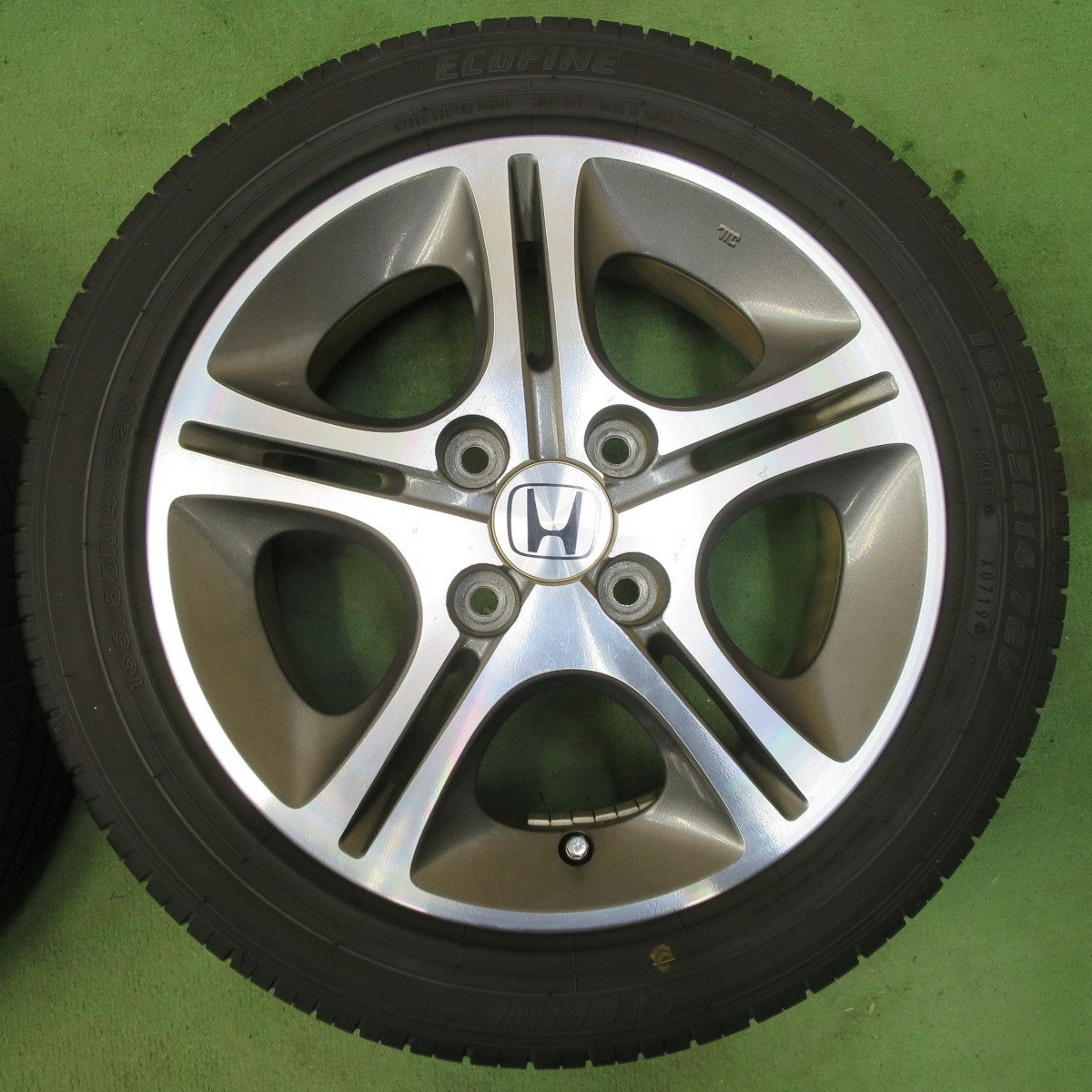 4本価格★ホンダ JB5 ライフ ディーバ 純正 165/55R14 エコファイン ECOFINE 14インチ PCD100/4H★5050203イノ