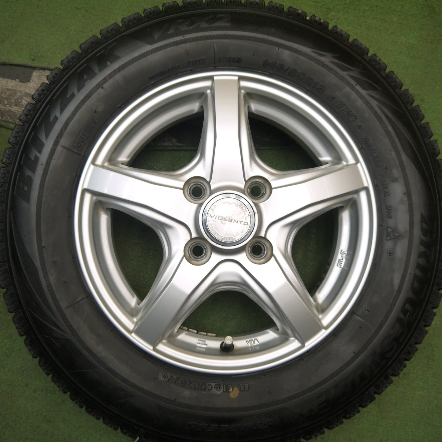 4本価格！22年★スタッドレス 145/80R13 ブリヂストン ブリザック VRX2 VIOLENTO JS ヴィオレント 13インチ PCD100/4H★5090101Hス