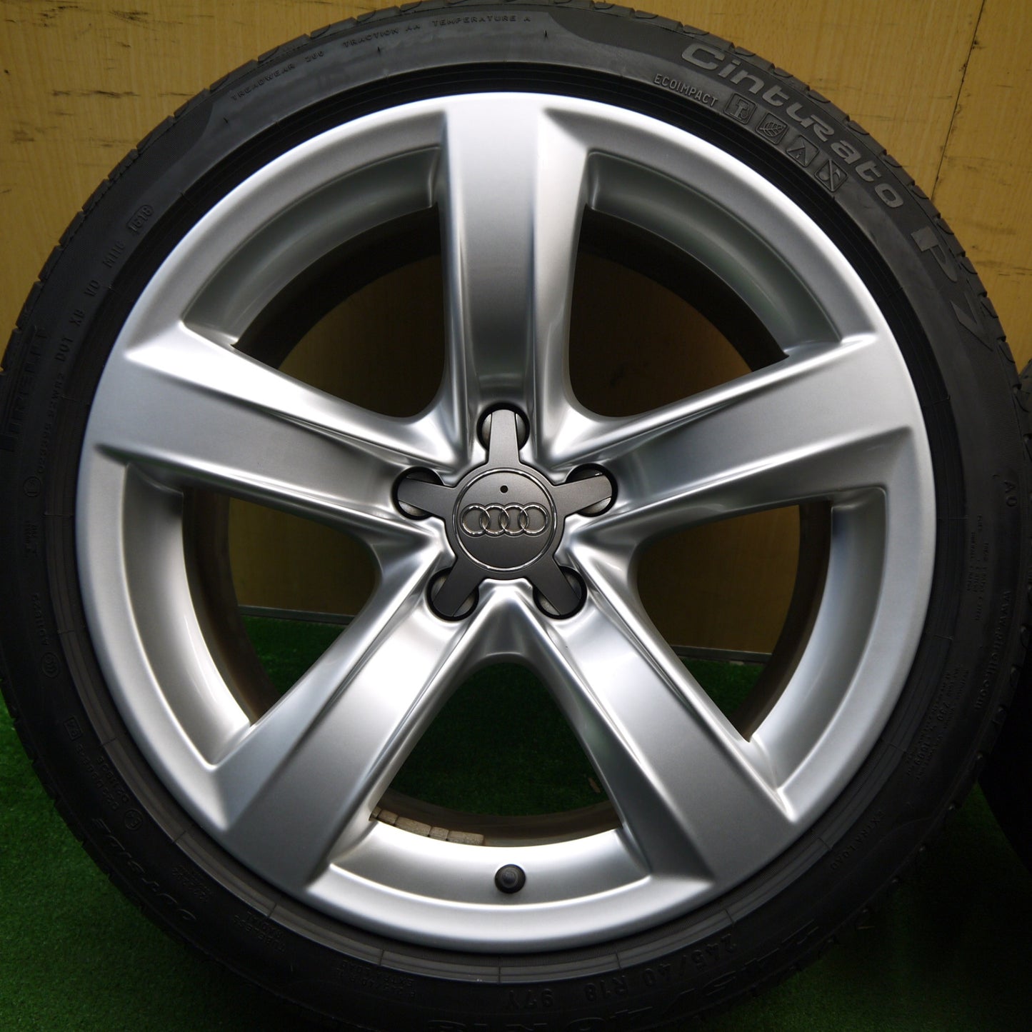 4本価格★アウディ A5 スポーツバック 純正 245/40R18 ピレリ Cinturato P7 18インチ PCD112/5H★5042307Hノ