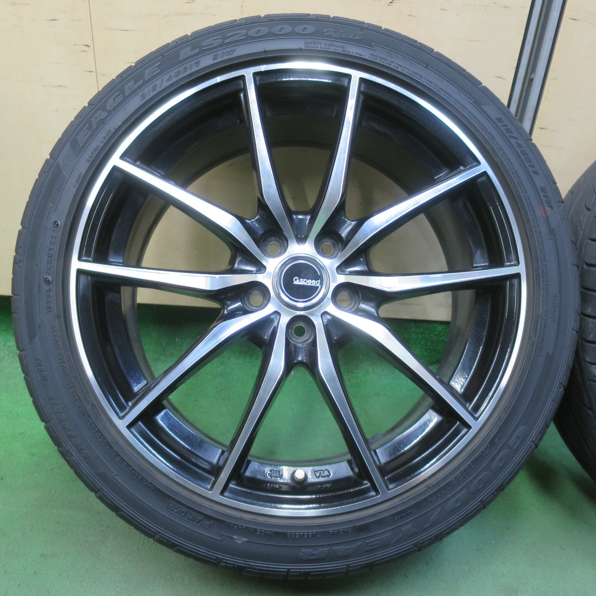 キレイ！22年★プリウス 等 215/45R17 グッドイヤー イーグル LS2000 hybridⅡ G.speed Gスピード 17インチ PCD100/5H★6041103イノ