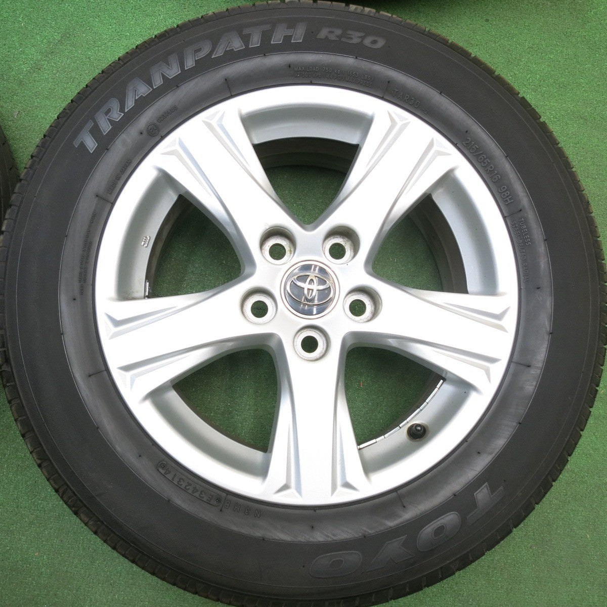 4本価格★トヨタ 30系 アルファード ヴェルファイア 純正 215/65R16 グッドイヤー EfficientGrip トーヨー トランパス R30 16インチ PCD114.3/5H★6012508HAノ