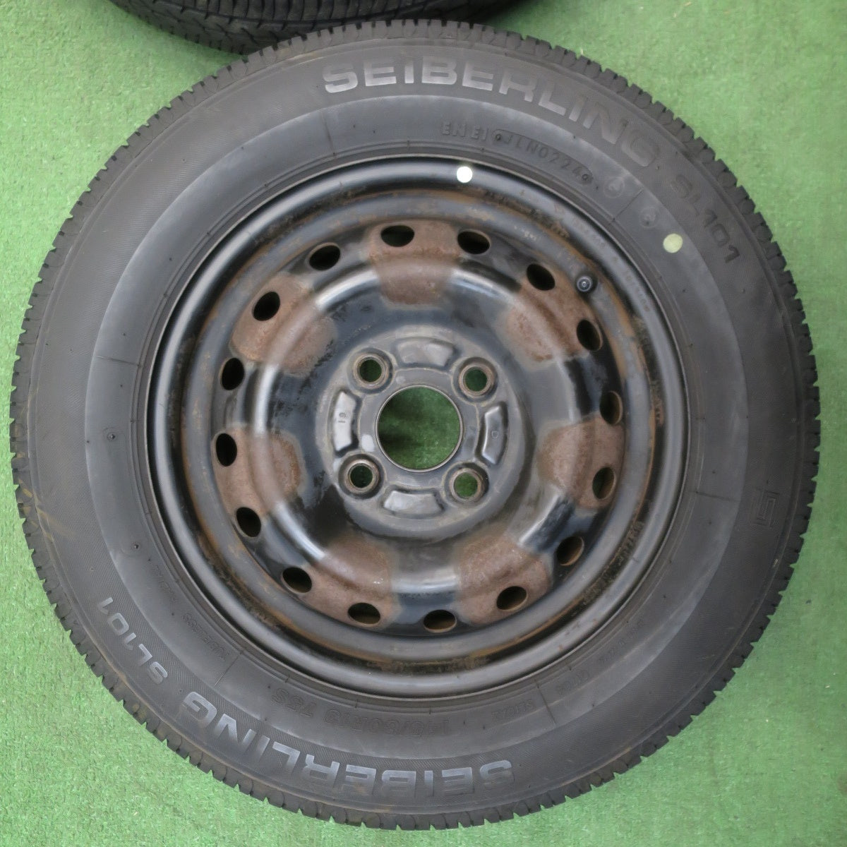 4本価格！24年★ダイハツ タント ムーブ 等 純正 スチール 145/80R13 セイバーリング SL101 13インチ PCD100/4H★6032704NJノ