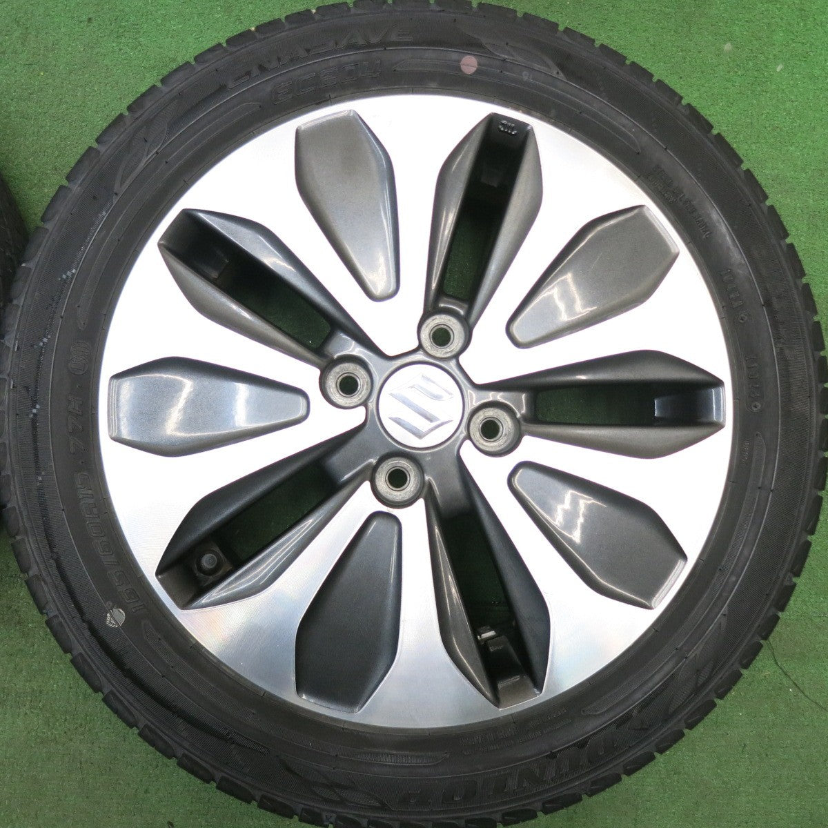 バリ溝！23年！9分★スズキ MA15S ソリオ 純正 165/60R15 ダンロップ エナセーブ EC204 15インチ PCD100/4H★6050505HAノ