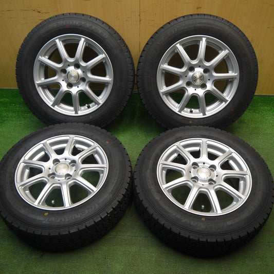 ほぼ未使用！24年★スタッドレス 165/70R14 グッドイヤー アイスナビ7 Leitua 社外 アルミ 14インチ PCD100/4H★6021811Hス