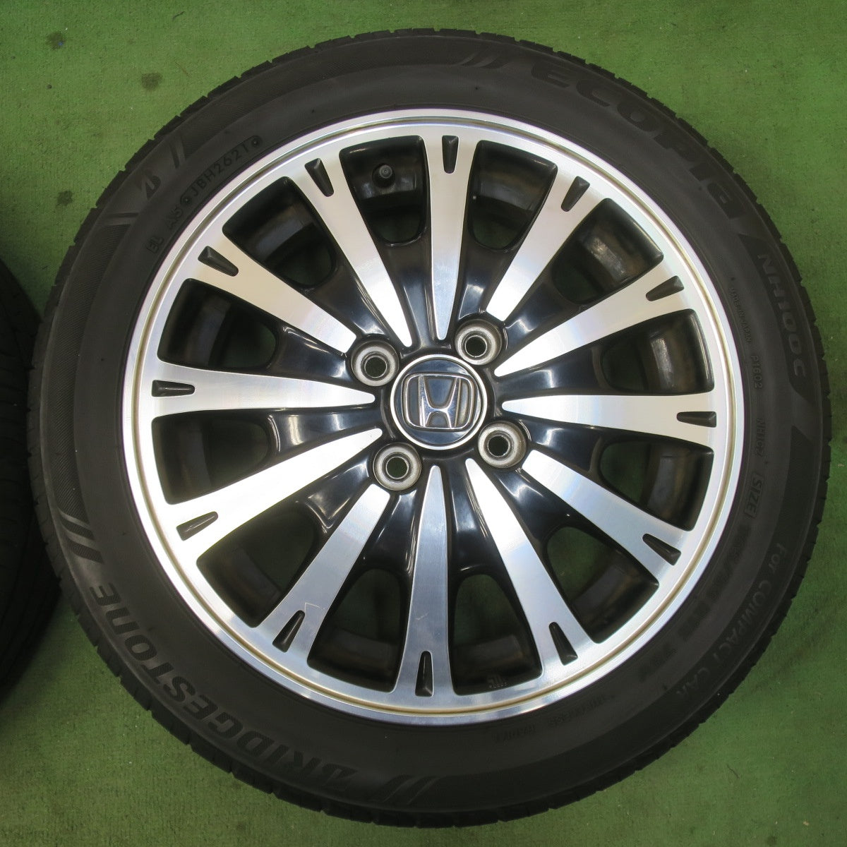 4本価格★ホンダ JF1 N-BOX カスタム 純正 165/55R15 ブリヂストン エコピア NH100C プレイズ PX-C 15インチ PCD100/4H★6011305イノ