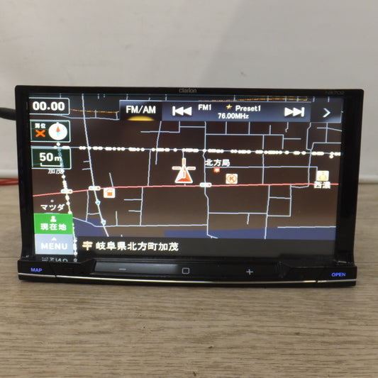 [送料無料] 現状品★クラリオン clarion ワイド7型 AVライトナビゲーション NX702　June 2013★