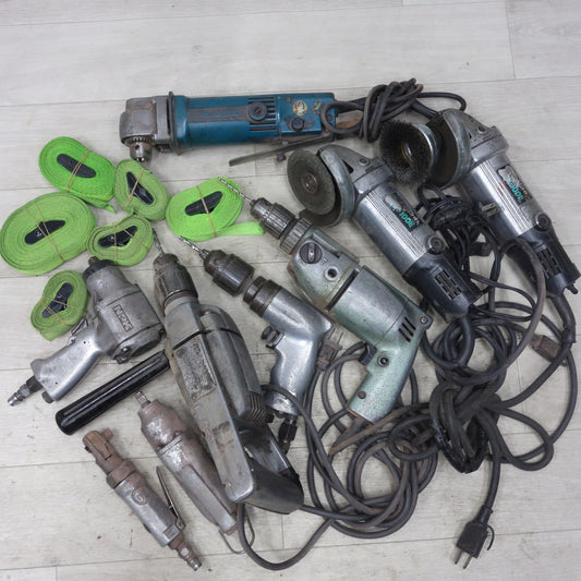 [送料無料] 大量！まとめ売り◆日立 グラインダー 振動ドリル URYU エアー ドリル インパクトレンチ エア ラチェット マキタ アングル ドリル NPK 等 電動 工具 ジャンク品◆