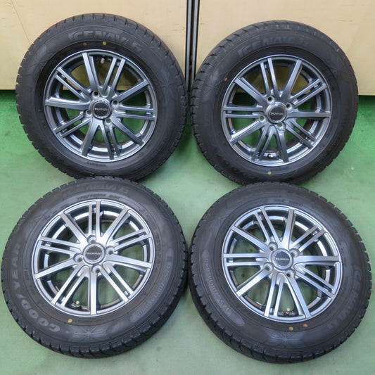 バリ溝！キレイ！9.5分◎スタッドレス 175/70R14 グッドイヤー アイスナビ6 BALMINUM BR10 バルミナ 14インチ PCD100/4H◎6102106イス