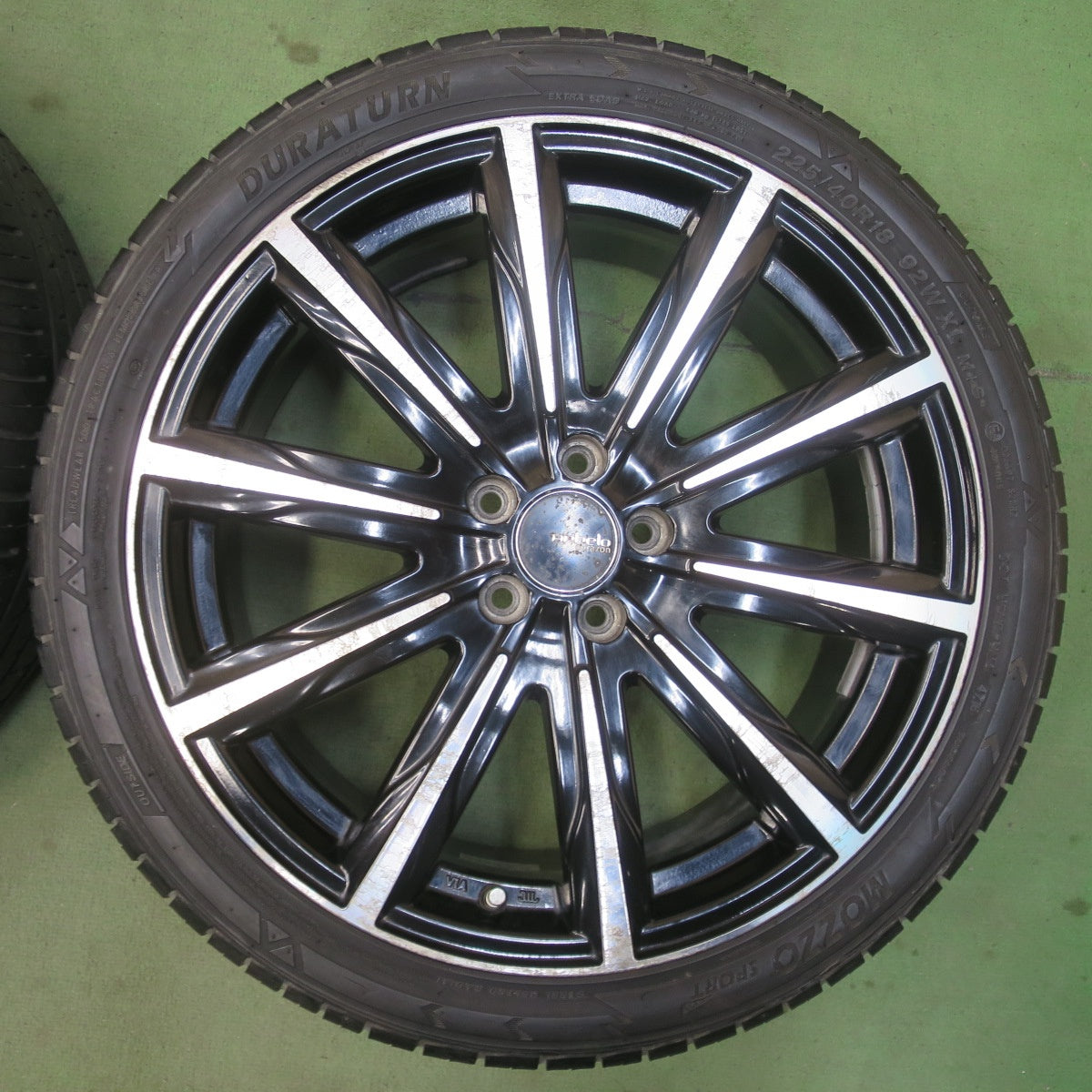 4本価格★プリウス 等 ANHELO CORAZON SKIT 225/40R18 デュラターン MOZZO SPORT アネーロ コラソン スキット 18インチ PCD100/5H★6031901イノ