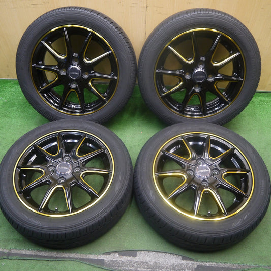 バリ溝！24年！キレイ！8.5分★X CROSS SPEED 165/55R14 ダンロップ EC202 クロススピード 14インチ 軽自動車 軽 サイズ PCD100/4H★5090501Hノ