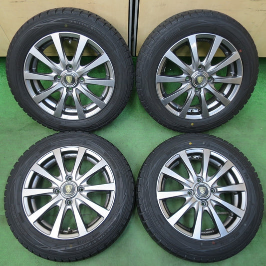 バリ溝！キレイ！8.5分★スタッドレス 155/65R14 ダンロップ ウインターマックス WM01 MANARAY SPORT マナレイスポーツ 14インチ PCD100/4H★5012209イス