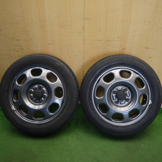 2本価格◎スズキ ハスラー 純正 スチール 165/60R15 ダンロップ エナセーブ EC300+ 15インチ PCD100/4H◎6070701Hノ