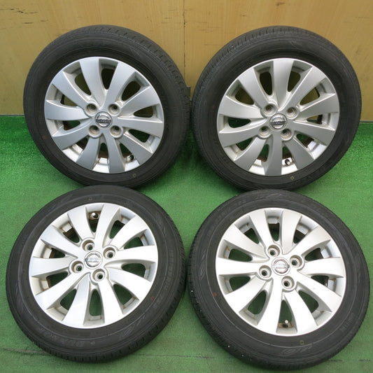 4本価格★日産 モコ スズキ MRワゴン 純正 155/65R14 ダンロップ EC202 14インチ PCD100/4H★6041208HAノ