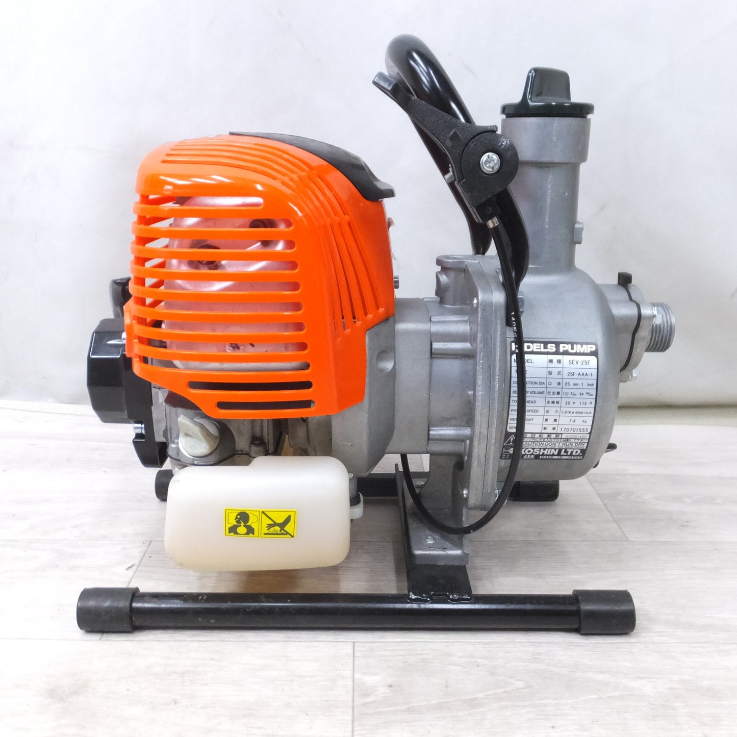 [送料無料] キレイ◆KOSHIN 工進 ハイデルスポンプ SEV-25F エンジンポンプ 超軽量 4サイクル◆