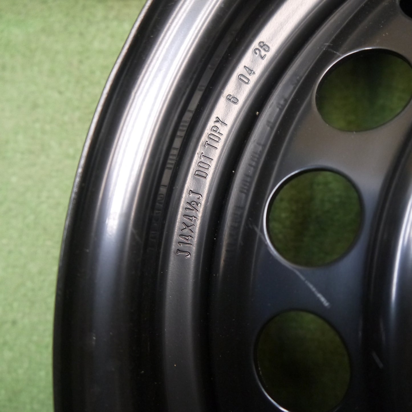新車外し★ダイハツ ムーヴ キャンバス 純正 スチール ホイール 14インチ 14×4.5J PCD100/4H★6071405Hホ