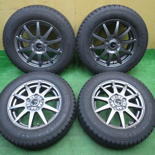 バリ溝！22年！キレイ！9.5分★スタッドレス 195/65R15 トーヨー オブザーブ ガリット GIZ Ti WHEELS 15インチ PCD114.3/5H★5111902NJス