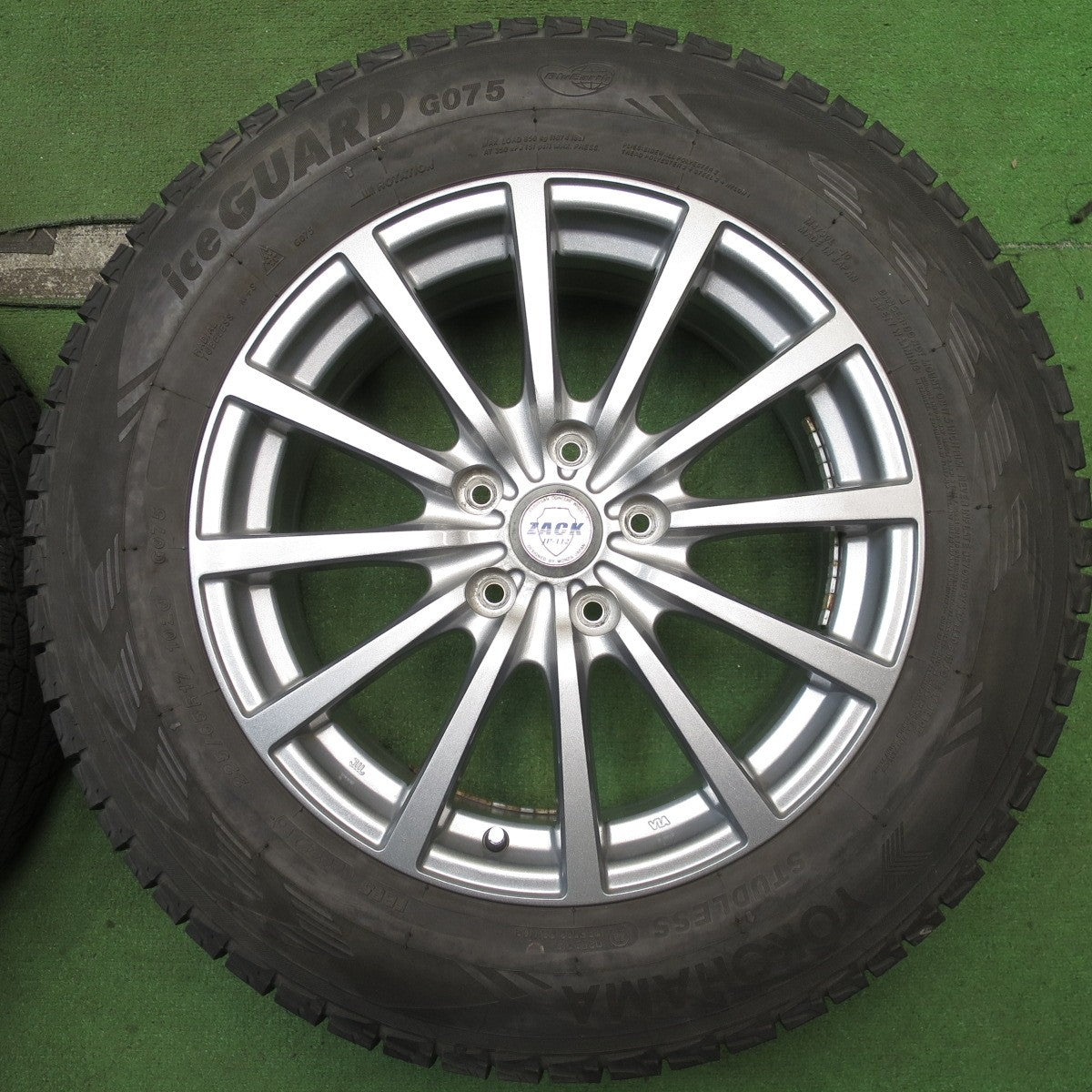 バリ溝！9.5分★スタッドレス 225/65R17 ヨコハマ アイスガード G075 ZACK JP-112 MONZA ザック モンツァ 17インチ PCD114.3/5H★5072502NJス