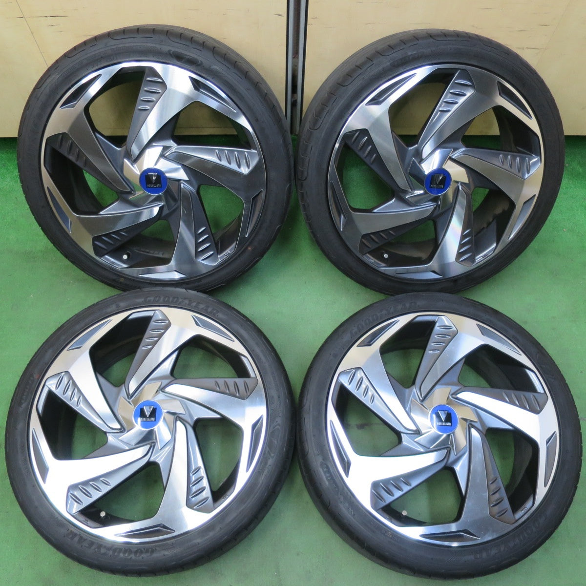 [送料無料] キレイ★トヨタ 50系 プリウス 純正 モデリスタ WingdancerⅦ 215/40R18 グッドイヤー EAGLE F1 Sport 18インチ モデリスタ PCD100/5H★5040506イノ