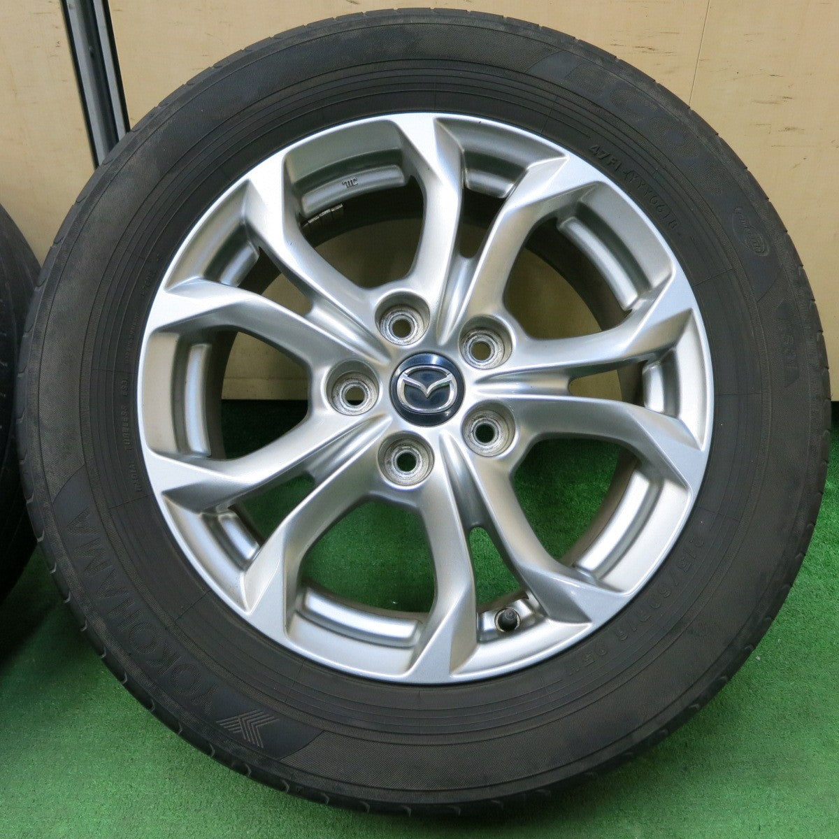 *送料無料* 4本価格★マツダ CX-3 純正 215/60R16 ヨコハマ エコス ES31 16インチ PCD114.3/5H★4050605イノ
