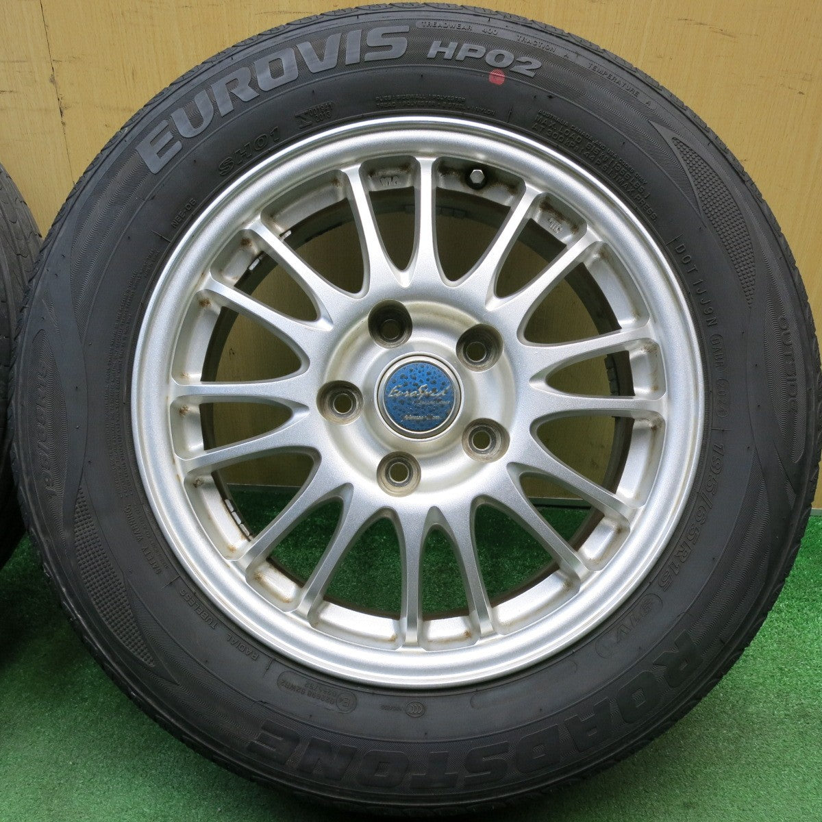 4本価格！24年★195/65R15 ロードストーン EUROVIS HP02 EuroSpeed MANARAY SPORT ユーロスピード 15インチ PCD114.3/5H★6022307HAノ
