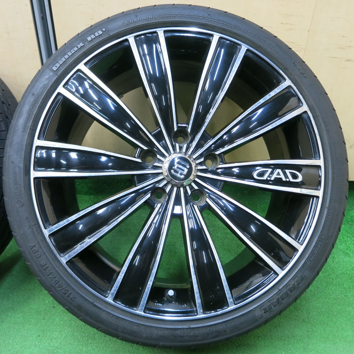 *送料無料* 4本！21年★D.A.D GARSON 215/40R18 レーダー Dimax R8+ セイバーリング SL201 18インチ DAD ギャルソン PCD114.3/5H★4042310イノ