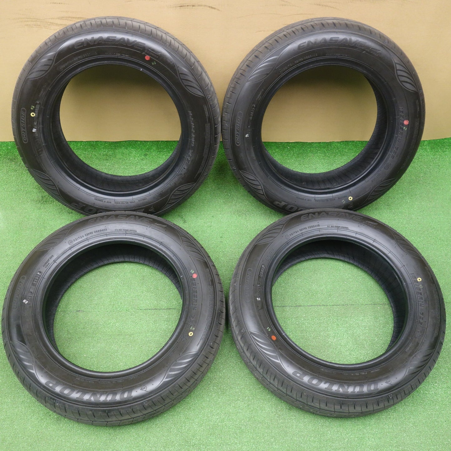 新車外し！25年★165/65R14 ダンロップ エナセーブ EC350+ タイヤ 14インチ タンク パッソ ルーミー トール 等★6032704KTノタ