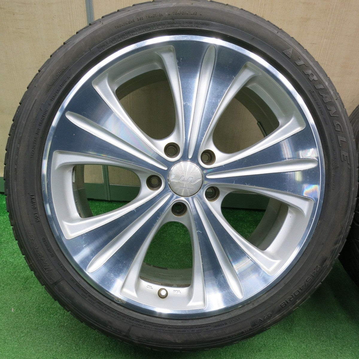 [送料無料] バリ溝！23年！9.5分★245/40R18 265/35R18 トライアングル TR968 ケンダ ラジアル カイザー VERTEC VR5 LUV MANARAY SPORT マナレイ 18インチ PCD114.3/5H★4122007TNノ
